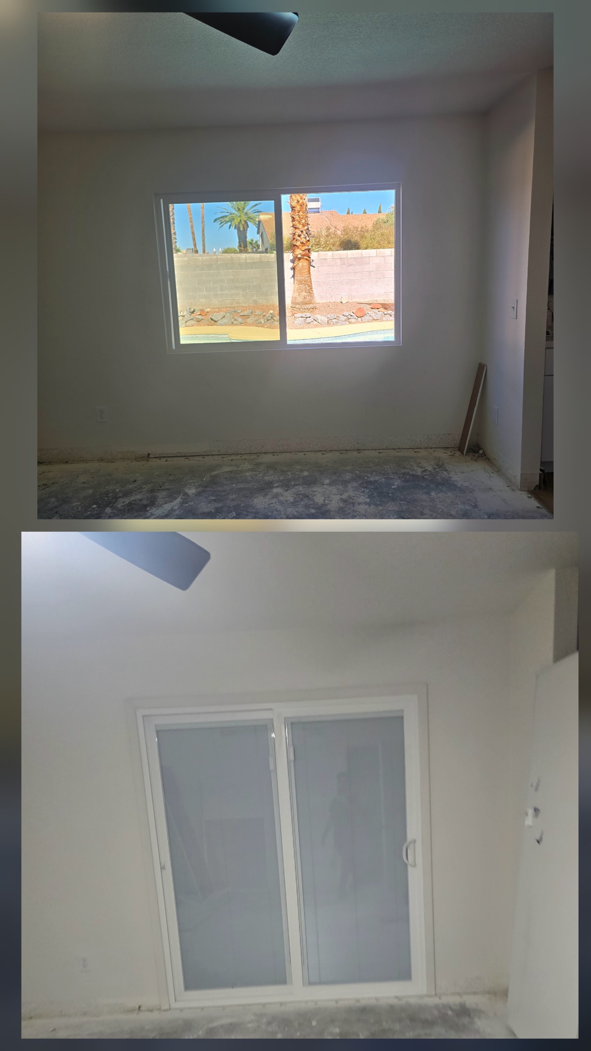 Room renovation before and after